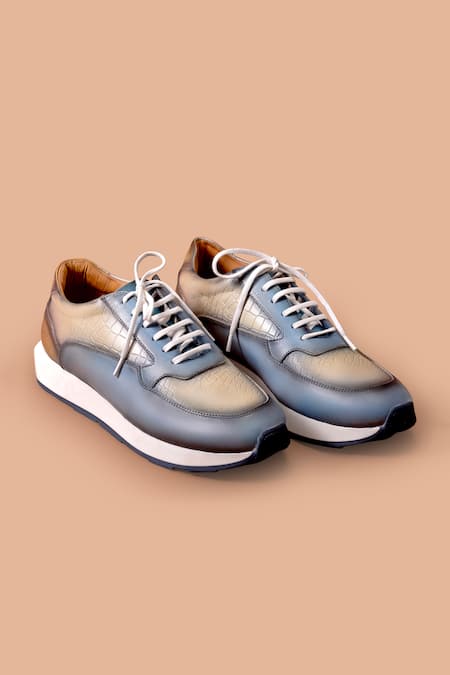 Amrit Dawani Textured Leather Sneakers 