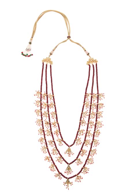 Paisley Pop Kundan Layered Necklace 