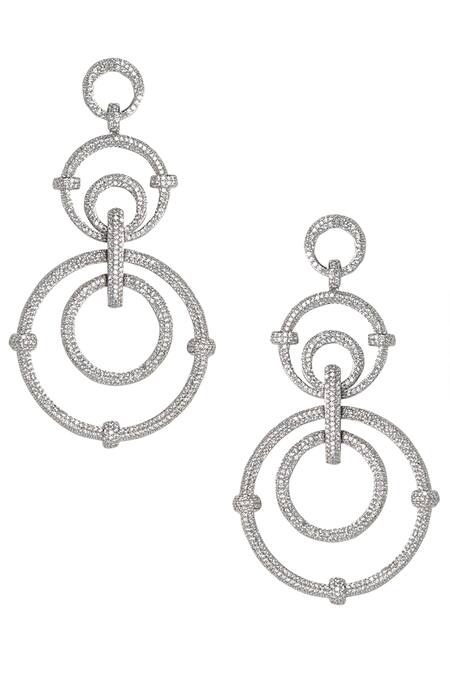 Tizora Tiered Circle Motif Danglers 