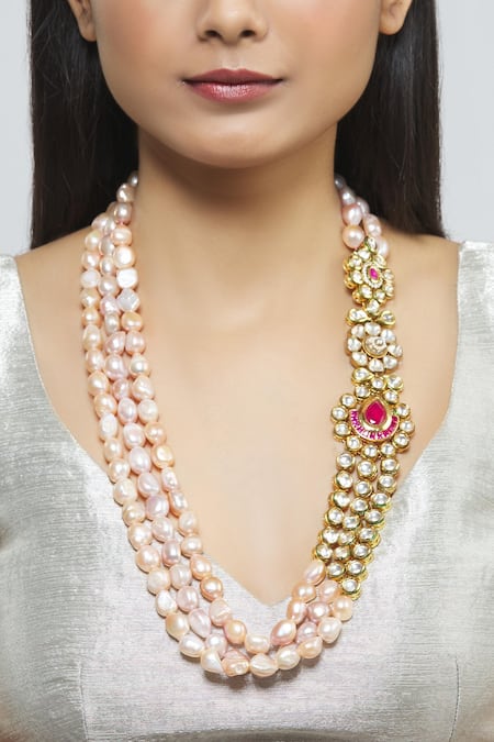 Moh-Maya by Disha Khatri Kundan Layered Necklace 