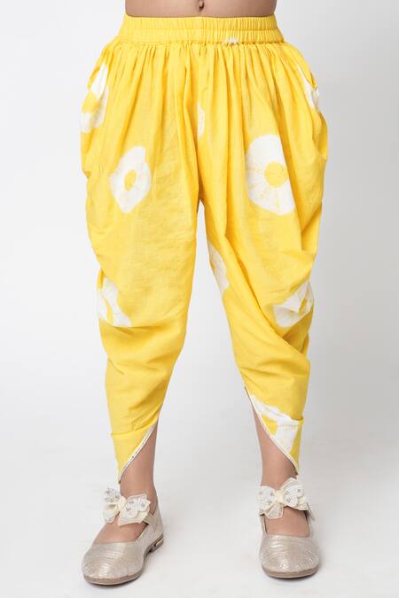 Shop Lil Drama Orange Cotton Tassels Khoochi Embroidered Kurta And Dhoti Pant Set Online at Aza Fashions Shop_Lil Drama_Orange Cotton Tassels Khoochi Embroidered Kurta And Dhoti Pant Set _Online_at_Aza_Fashions