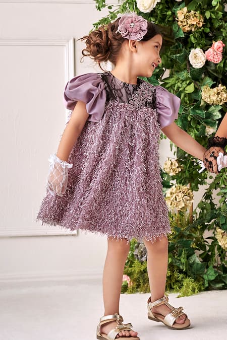 Pink Daisy Cotton Shoulder Tie Girls Dress with Plus Sizes – Kid's Dream