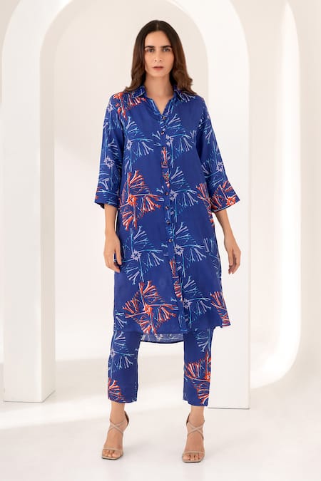 Kameez Savoy Floral Print Kurta & Pant Set 