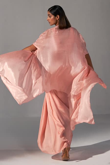 Koashee By Shubitaa Zardozi Embeoidered Cape Skirt Set 