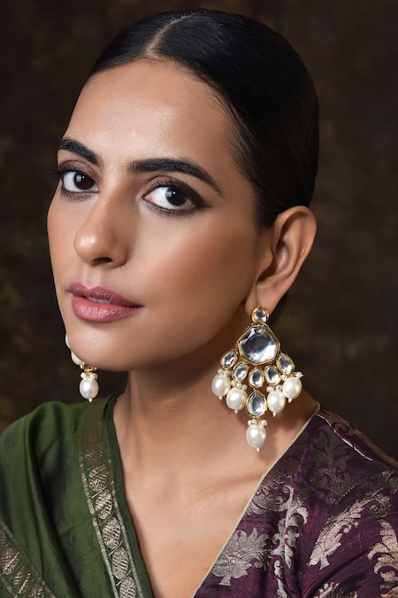SWABHIMANN Pearl Drop Earrings 