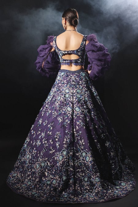 Amit GT Hera Hand Embroidered Lehenga & Blouse Set 