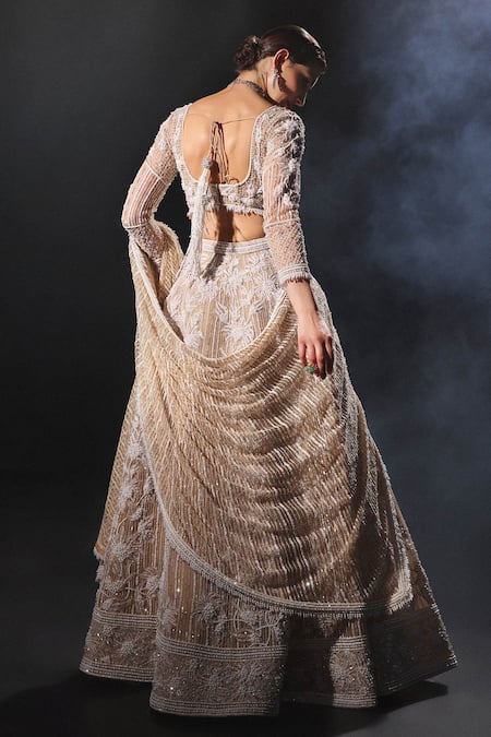 Amit GT Margaret Hand Embroidered Bridal Lehenga Set 