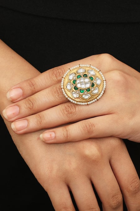 Riana Jewellery Circular Stone Ring 