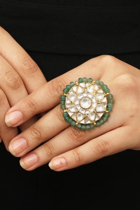 Riana Jewellery Floral Stone Ring 