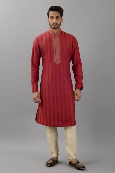 Siddhesh Chauhan Placket Embroidered Kurta & Pant Set 