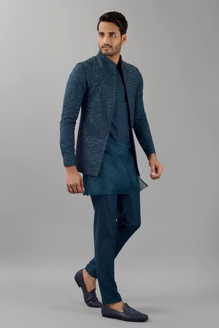 Buy Siddhesh Chauhan Green Terrycloth Embroidery Cut Dana Bundi Online at Aza Fashions Buy_Siddhesh Chauhan_Green Terrycloth Embroidery Cut Dana Bundi_Online_at_Aza_Fashions