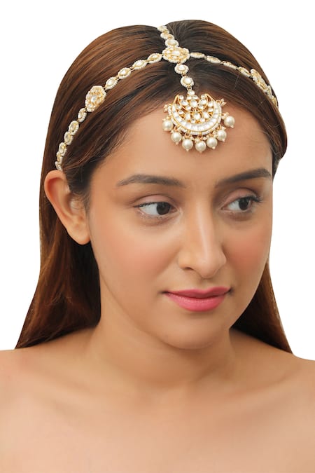 Riana Jewellery Chandbali Drop Maangtikka 