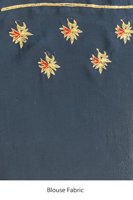 Priyal Bhardwaj Blue Chiffon Zari, Embroidery Designer Saree Set Online at Aza Fashions Priyal Bhardwaj_Blue Chiffon Zari, Embroidery Designer Saree Set _Online_at_Aza_Fashions