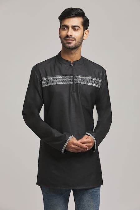 Arihant Rai Sinha Placement Block Print Short Kurta 