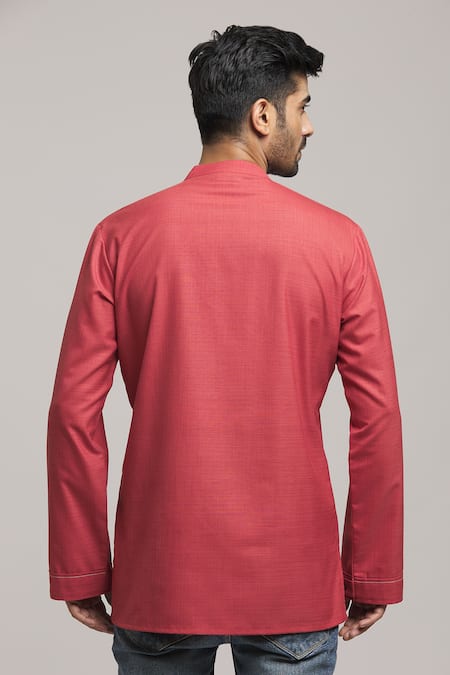 Arihant Rai Sinha Checkered Pattern Kurta 