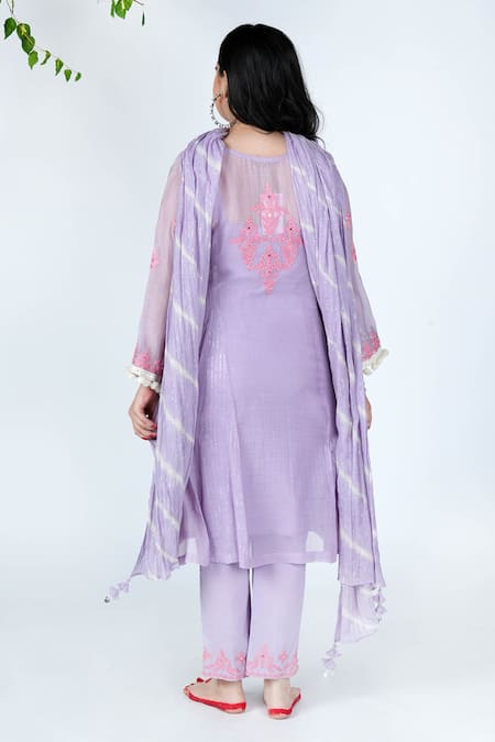 Jyoti Bansal Embroidered Kurta Pant Set 