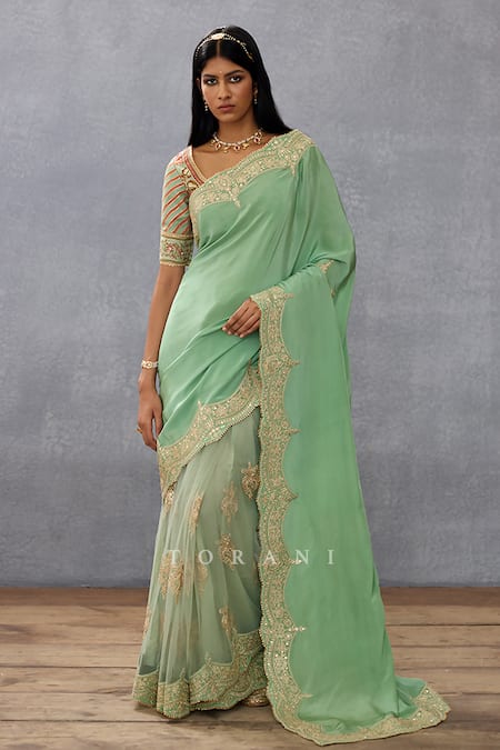 Torani Gul Neer Yuvani Dori Embroidered Saree 