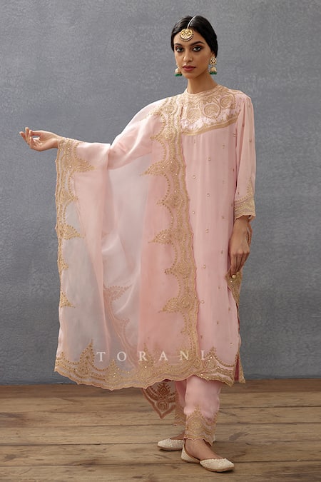 Torani Gul Mohar Urvi Embroidered Kurta Set 