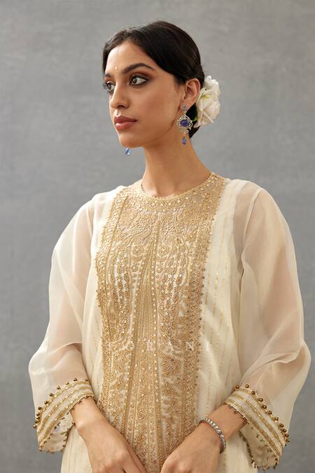 Buy Torani Ivory Silk Organza, Handloom , Gul Bano Revathi Kurta And Pant Set Online at Aza Fashions Buy_Torani_Ivory Silk Organza, Handloom , Gul Bano Revathi Kurta And Pant Set _Online_at_Aza_Fashions