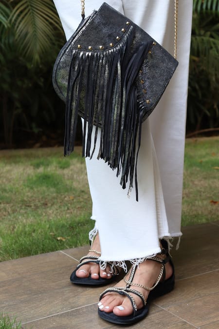 Sandalwali Helena Leather Sling Bag 