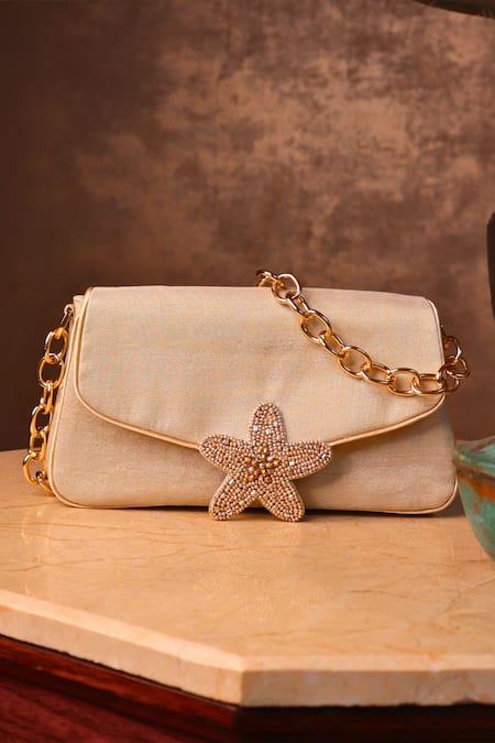Sandalwali Lucy Starfish Embroidered Bag 