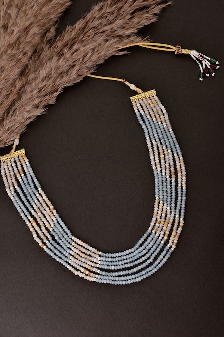 Swabhimann Beaded Layered Necklace 