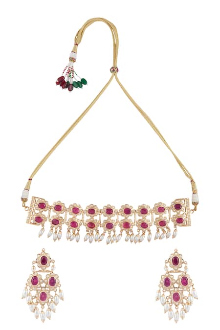Moh-Maya By Disha Khatri Stone Choker Set 