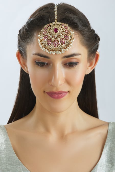 Moh-Maya by Disha Khatri Stone Maangtikka 