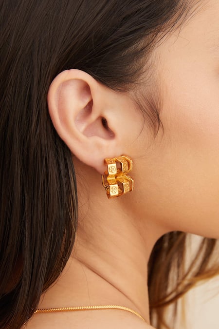 Outhouse Poppi Bolt Stud Earrings 