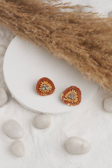 Torque By Merge Sequin & Stone Embellished Earrings 