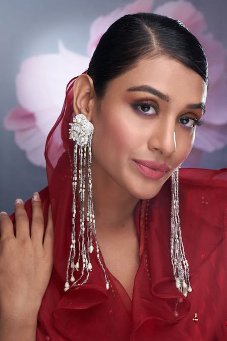 Indian Gold Plated Bollywood Style Kundan Chandbali Earrings Yellow Jewelry  Set | eBay