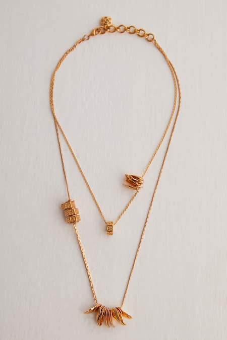 Outhouse Poppi Bolt Layered Necklace 