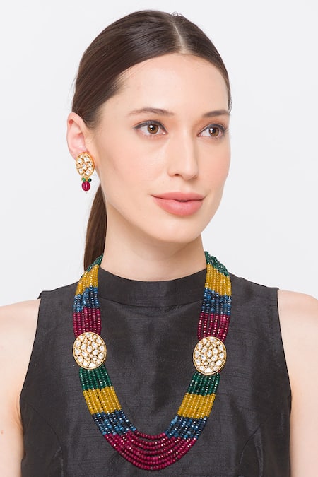 Hrisha Kundan Necklace Set 