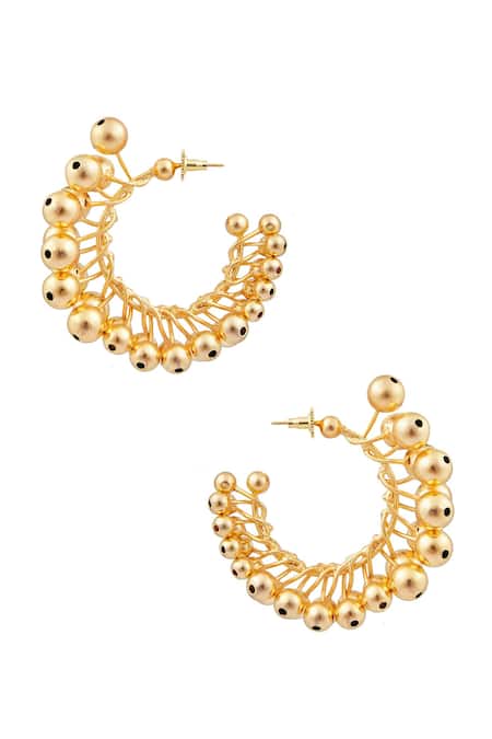 Khushi Jewels Beaded Hoops 
