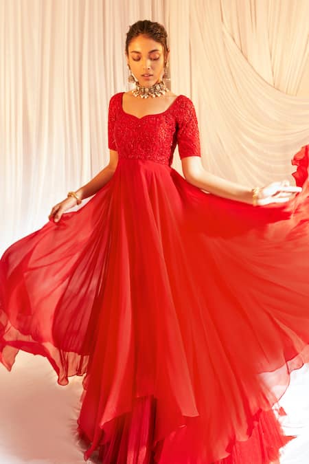 Aakansha Gupta Akira Yoke Embroidered Anarkali 