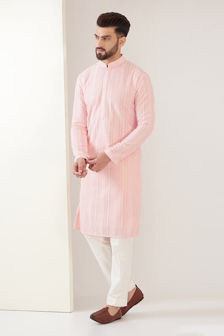 Kasbah Chikankari Thread Work Kurta 