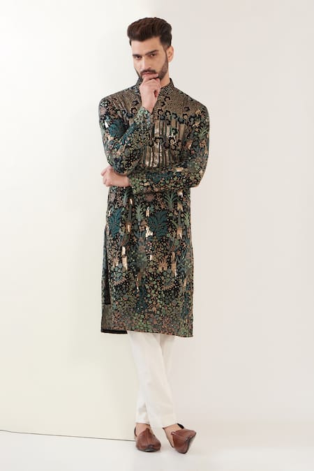 Kasbah Floral Embroidered Kurta 