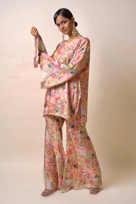Sutrabysweta Floral Print Kurta & Sharara Set 