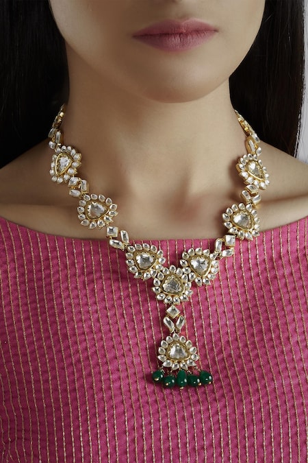 Nepra By Neha Goel Kundan Necklace 