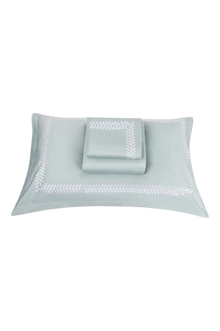 VEDA HOMES Spring Embroidered Bed Sheet Set 