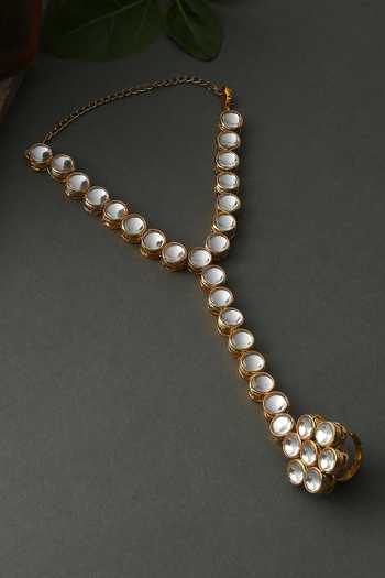 Paisley Pop Handcrafted Adhishree Kundan Hathphool 