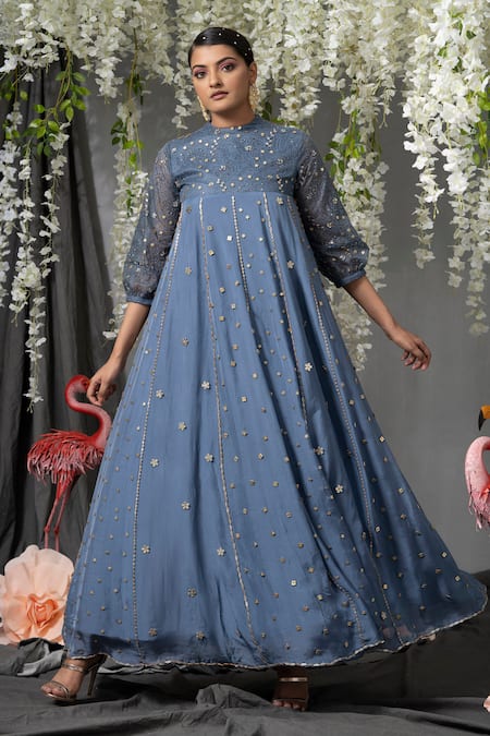 ABSTRACT BY MEGHA JAIN MADAAN Embellished Flared Gown 