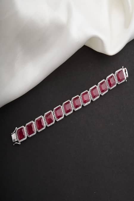Mozaati Ritwik Geometric Embellished Bracelet 