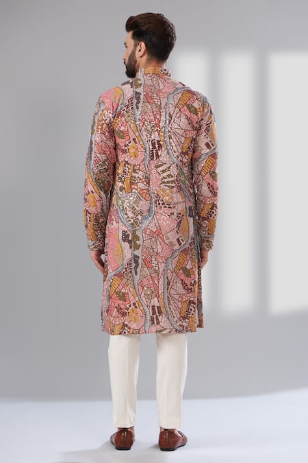 Kasbah Quirky Abstract Embroidered Kurta Set 