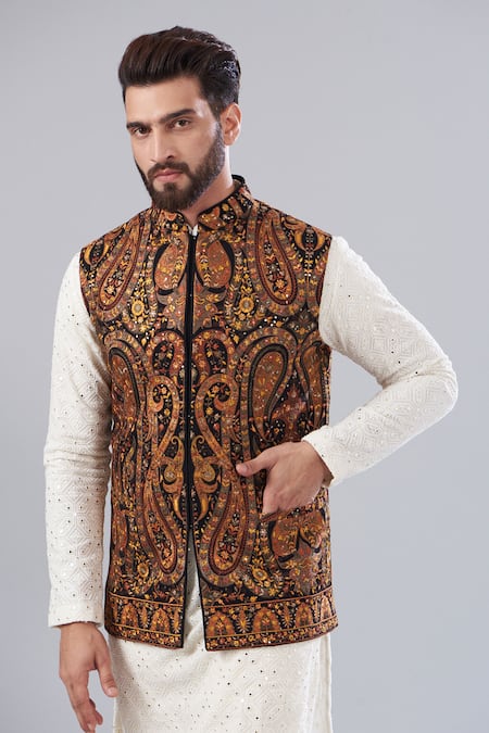 Kashmiri Embroidery coat – Noor Trends
