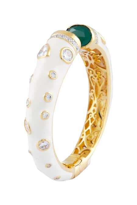 Vivinia By Vidhi Mehra Studded Enamel Kada Single Pc 