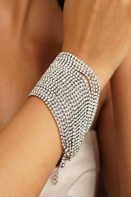 The Jewel Factor Geometric Shaped Layered Bracelet 