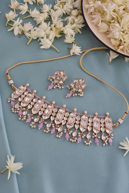 Swabhimann Kundan Studded Choker Set 