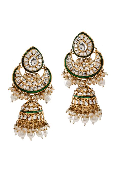 Buy_Ishhaara_White Stones, Beads Encrusted Choker Set_Online_at_Aza_Fashions