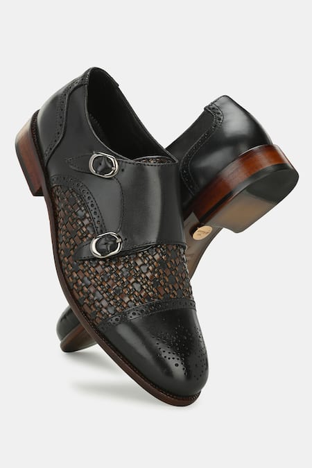 Lafattio Double Monks Strap Shoes 